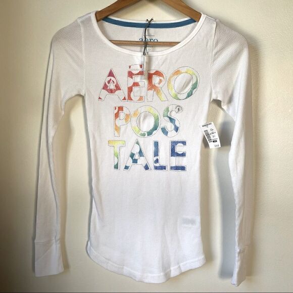 Aeropostale Tops - NWT Aeropostale cotton long sleeve waffle knit top